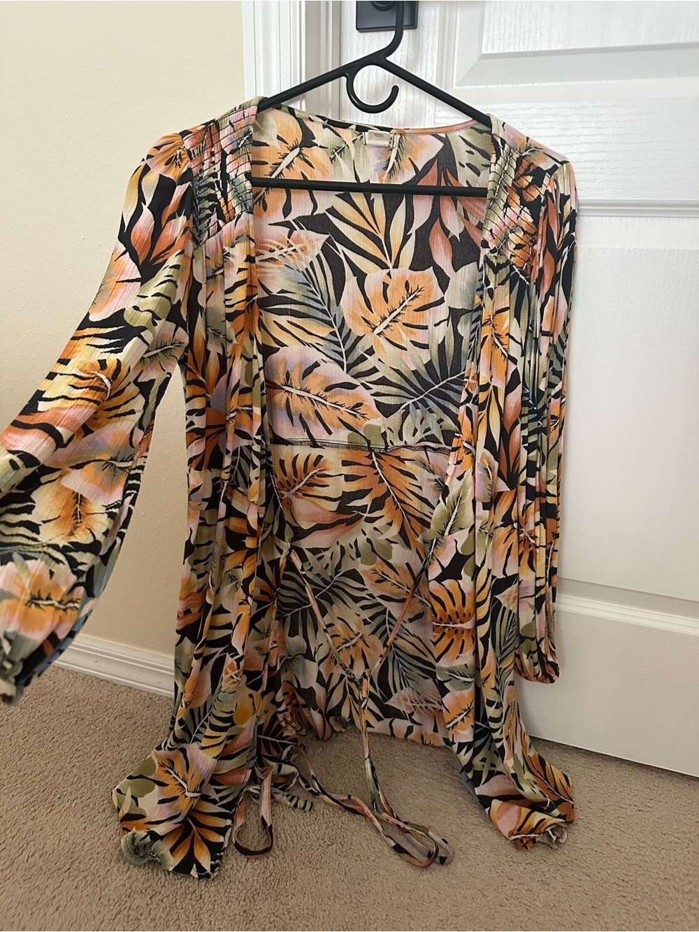 Billabong Floral Wrap Mini Dress